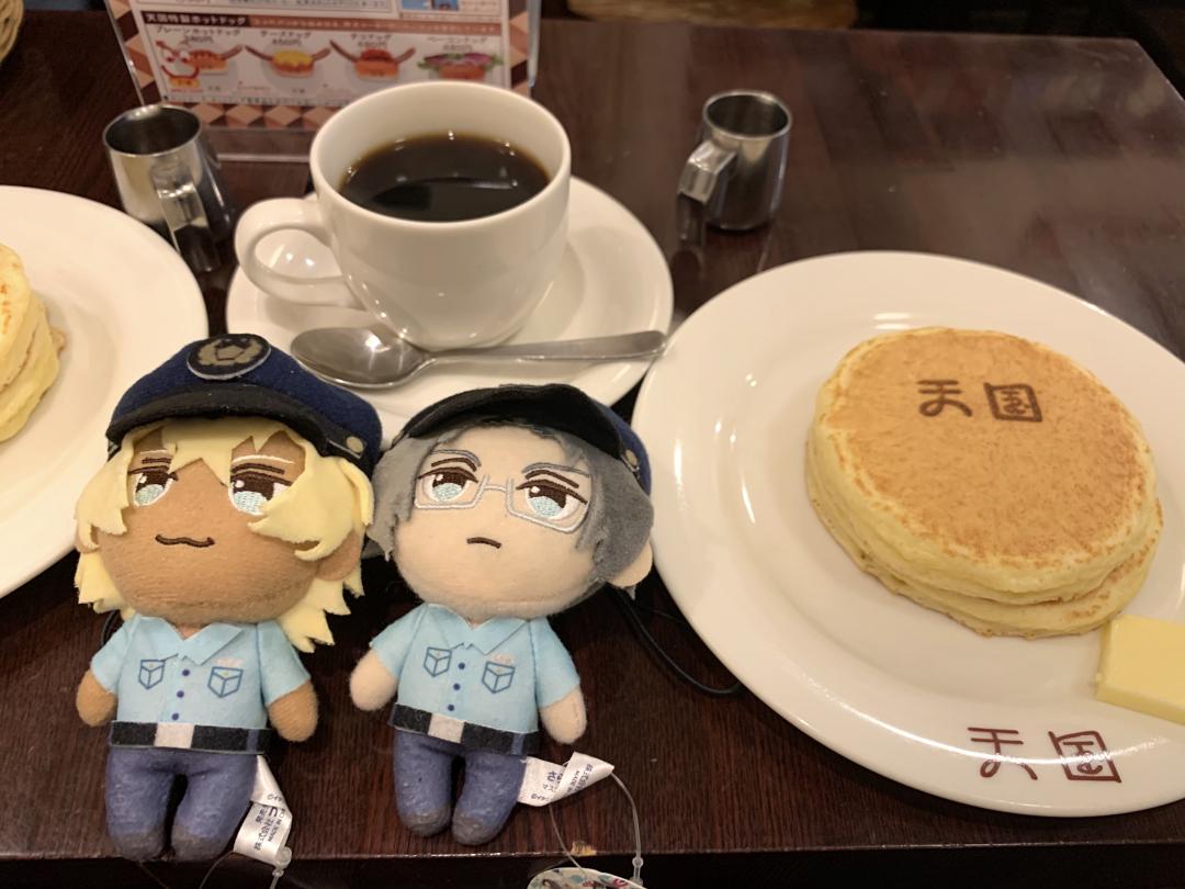浅草 アニメ聖地巡礼へ 純喫茶のパンケーキ Scramble スクランブル